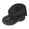 Skhek nova moda sapatos quentes e confortáveis ​​crianças meninos neve preto botas para crianças 201128