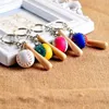 Mooie Mini Baseball Sleutelhangers Bat Sleutelhangers voor Sport Geschenken Bal Sleutelhanger Ring Gratis Shippin
