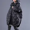 Manteau coréen, veste d'hiver pour femmes, manteau long Park, haut à manches longues, plus Abrigos Mujer Cotton Down Jacket Taille Livraison gratuite 201225