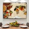 Grani Spezie Cucchiaio Mappa Wall Art Poster e stampe Immagini di cibo su tela Pittura per ristorante Soggiorno Decorazione domestica