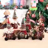 decoração presentes bonitos Papai Noel Boneco de neve alces Natal das crianças Boneca de Natal decorações da árvore de decoração de interiores T500349