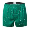 3Pack Classic Prited Boxers Cotton Mens Underwear Trunks Woven Homme Arrow Panties Boxer med elastiska midjeband Shorts Loose Men 201023
