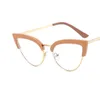 Sunglasses 2022 Cat Eye Anti Blue Light Glasses Fashion Shades Women Eyewear Alloy Legs Eyeglasses Female Gafas Oculos