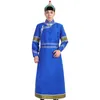 Монгольские костюмы для мужчин этнической одежды Фестиваль вечеринки халат традиционное монгольское платье классический народный танец азиатский наряд