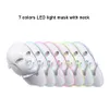 Sju färger PDT LED Light Portable Face Mask med elektronisk salong och spa Använd maskin lätt att använda