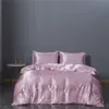 Elastic Silk Duvet Cover och Pillowcases Sängkläder 3 st Set Twin Queen King Teenager Quilt Cover Set 2021 Europe America Hot