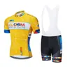 2020 New National Team Cycling Jersey Bib Set Bicycle Abbigliamento MTB Uniforme Quick Dry Bike Abbigliamento Dry Mens Short Maillot Culotte Vestito Colombia