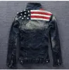 Men039s Jackets Fashion USA Design Mens Jeans American Army Style Man039s Clothing Denim Jacket för män plus asiatisk storlek MX1523887