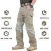 Pantalones tácticos militares Hombres Multi-Bolsillo SWAT Combate Ejército Pantalones Masculino IX9 Impermeable Resistente al desgaste Cargo Joggers Tamaño grande 5XL 201221
