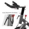 US Stock Rower Rowerowy 4-Drogowy Regulowany Siedzenie Kierownicze Monitor LCD Home Cardio Trening Belt Drive Stacjonarny Rower Treningowy MS194754Aaj