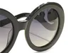 Solglasögon rundform mode stor ansikte retro vintage sommarstil kvinnor full ram toppkvalitet med fall klassisk1011307