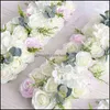 装飾的な花の花輪の花輪のお祝いパーティーの供給ホームガーデン結婚式の道