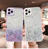 Градиент Bling Color Chore Case Blitter PC Case TPU для iPhone 14 13 12 11 Pro X XR XS Max Luxury Creative Crystal Cover