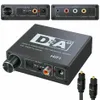 Hifi DAC Amp Digital To Analog Audio Converter Connectors RCA 3.5mm Headphone Amplifier Toslink Optical Coaxial Output Portable DAC 24bit