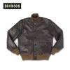 A1 Leggi la descrizione! Giacca in pelle vintage Bronson Us Air Force in vera pelle di capra di taglia asiatica 201216