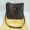 luxurys designer bags Womens Leather NEONOE Bucket Shoulder Bags flower Purses Tote bag Brand handbag Letter Handbags crossbody bags totes