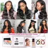 Ishow Brazilian 4*4 Lace Closure Wig Straight Pre-Plucked Human Hair Wigs 150% Density Lace Wig with Baby Hair Indian Peruvian Hair