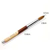 2pcs/3pcs Set Acrylic Nail Art Brush UV Gel Polish Carving Pen 2021 Nails Drawing Wood Handle Hair Brushes Sets