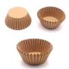 Standart Doğal Kek Gömlekleri Gres-Proof Kağıt Pişirme Bardaklar Muffin Sarıcı Parti Düğün Doğum Günü için XBJK2203