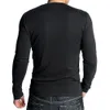 Mannen T Solid Shirts Mode Nieuwe Mode Fitness Lange Mouw T-shirts HommeTopsTees Camisetas Hombre Hip Hop R1058 201004