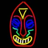 LED Neon Sign Mask Sign Bar KTV Club Celebration home wall decoration handmade neon light 12 V Super Bright Holiday Lighting Ghost face shaped lamp