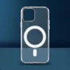 Magnetyczne przypadki telefonów iPhone Pełny zakres dla 11 12 13pro Max 14 Magsafe X XR 6S 7/8p Magsafe Transpand Case odpowiednia, aby zapobiec upadkowi