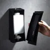 Hand Soap Dispenser Wall Mounted black 450ml Liquid Shampoo Shower Container Plastic Soap Holder for Bathroom Washroom Y200407