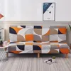 هندسية شاملة شاملة للطي أريكة غطاء سرير مطاطا تمتد ضيقة التفاف أريكة الغلاف الأريكة غطاء دون مسند ذراع copridivano LJ201216