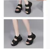 2020 disegno caldo di moda i sandali inferiori spessi delle donne scarpe cinghia legano estate casuale della signora dell'ufficio esterno nero sandali taglia 39 # P39