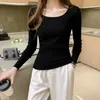 Kvinnors Tröjor Casual Sweater Slim Kvinnor Solid Sticka Pullovers Långärmad Soft Femme Jumper Top Truien Dames SweTry Damskie