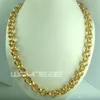 Anello di bullone Belcher a piena oro 18K da uomo collana solida da donna N2213039321