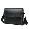 Briefcases Men's Leather Bag 2021 Business Casual Pu Shoulder Diagonal Cross Multi-function Solid Color Briefcase