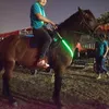 Collier de cuirasse de cheval à LED Sangle de poitrine réglable Meilleure haute visibilité Tack pour l'équipement de sécurité équestre à cheval pour la nuit Hor 201101