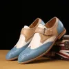 Designer Kor New Fashion Retro Mixed Color Driving Brogue Shoes Men Casual Loafers Business Formal Dress Footwear Zapato