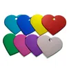 Wholesale 100Pcs Heart Pet dog ID Tag collar Personalized Engraving Id Tags Aluminum Dog Identification Name Address Y200917