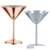 200 ml acero inoxidable martini taza de cobre plateado copas de vino cóctel champagne vidrio boda hotel fiesta barbilla wedding webware 3rqg8