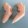 Thumb Valgus Protector dedos dedos do pé separador dedo silicone Dois buracos de pé separador pés cuidados de saúde