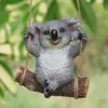 1pc Garden Yard Decoration Simulation Koala Panda تمثال الحيوانات النحت راتنجات الحرف اليدوية الزخرفة T200331