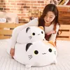 60cm 90cm mignon chat shiba Inu totoro en peluche gros gros jouet animal en peluche doux poupée chat noir oreiller enfants jouets cadeau d'anniversaire LJ201126