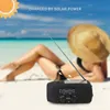 MP4 çalarlar mini güneş radyo taşınabilir acil durum mp3 müzik çalar1
