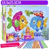 10 teile/satz DIY Diamant Aufkleber Handgemachte Kristall Paste Malerei Mosaik Puzzle Spielzeug Zufällige Farbe Kinder Kind Aufkleber Spielzeug Geschenk LJ200907