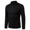 Männer High Neck Rollkragen Kaschmir Strickwaren Herbst Winter Dicke Warme Pullover Männlich Schlank Pullover Lässig Feste Lange Ärmel Tops