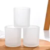 Candle Holders Cup Environmentally Soybean Candle Glass Bottle with Bamboo Lid Scented Candles birthday Jars Decoracion