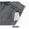 Pantalones para correr más pantalones de chándal grises gruesos de terciopelo para mujer 2021 otoño e invierno estilo coreano suelto cintura elástica delgada tendencia de protección