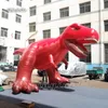 Réplique gonflable géante personnalisée de tyrannosaure, modèle Animal de dinosaure rouge de 5m, ballon publicitaire gonflable T-rex pour la décoration du parc