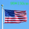 50pcs american flag 90cmx150cm embroidered usa flag 90150cm banner flags stars stripes brass grommets 35 ft banner flags of american dhl