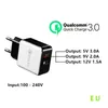 QC 3.0 USB быстрый настенный зарядное устройство 5V 3A 9V 2A Travel Adapter US US Plug для Samsung Huawei Phone iPhon