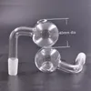 흡연 액세서리 유리 오일 버너 파이프 90도 14mm 18mm 여성 남성 셜록 흡연 파이프 어댑터 Dab Rig Bong