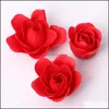 Commercio all'ingrosso 81 Pz / scatola Sapone fatto a mano alla rosa Fiori secchi artificiali Festa della mamma Matrimonio San Valentino Regalo di Natale Decorazione per la casa Drop Deliv