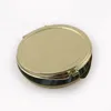 Specchio di trucco compatto personalizzato di colore dorato di vendita calda